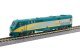 GE P42 Genesis - DCC -- VIA Rail Canada 917 (gray, teal, yellow), N, Kato USA Inc 1766043DCC