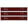 AAR 41′ Steel Gondola 3-Pack - Kit -- Boston & Albany 22039, 22058, 22074 (Boxcar Red), HO, Accurail Inc 37754