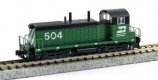 EMD NW2 - DCC -- Burlington Northern 543 (Cascade Green, black, white), N, Kato USA Inc 1764378DCC