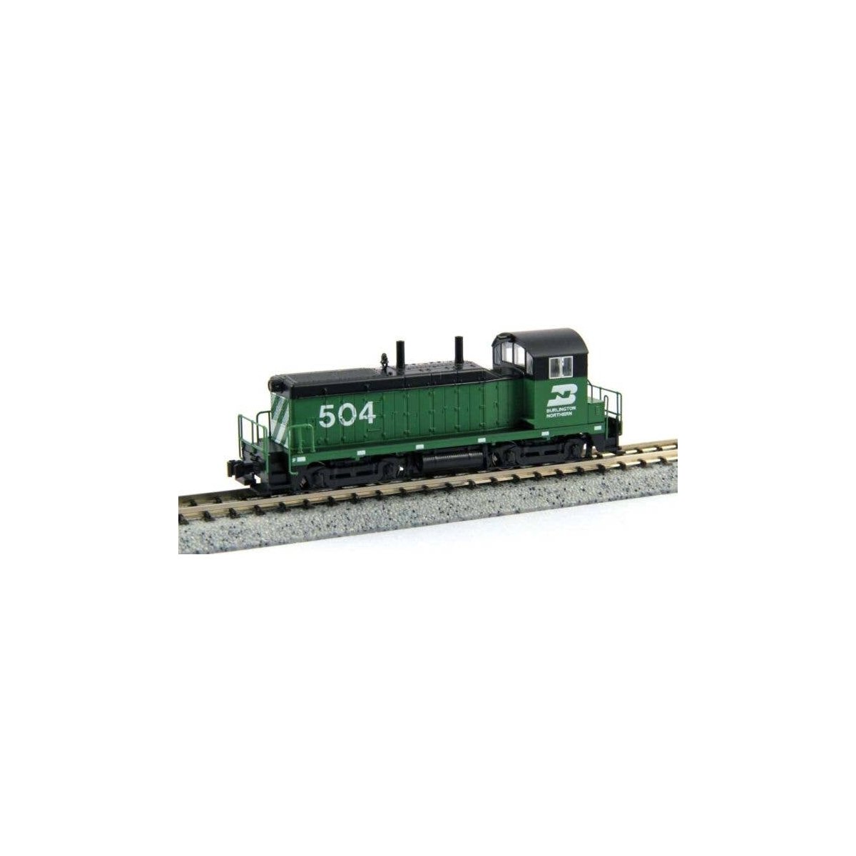 EMD NW2 - DCC -- Burlington Northern 543 (Cascade Green, black, white), N, Kato USA Inc 1764378DCC