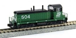 EMD NW2 - DCC -- Burlington Northern 543 (Cascade Green, black, white), N, Kato USA Inc 1764378DCC