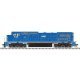 GE Dash 8-40CW - Standard DC - Master(R) Silver -- Locomotive Management Services LM, HO, Atlas Model Railroad Co. 10004491
