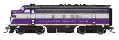 EMD F3A - Standard DC - Stealth -- Atlantic Coast Line 344 (purple, silver, yellow), HO, Broadway Limited Imports 9654