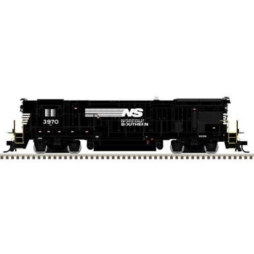 GE B23-7 High Nose - Standard DC - Master(R) Silver -- Norfolk Southern 3970 (black,, HO, Atlas Model Railroad Co. 10004699