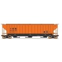 PS2CD 4750 Cubic Foot 3-Bay Covered Hopper - Ready to Run -- Illinois Central Gulf (orange, black, Reporting Marks Only), N, Int