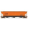 PS2CD 4750 Cubic Foot 3-Bay Covered Hopper - Ready to Run -- Illinois Central Gulf (orange, black, Reporting Marks Only), N, Int