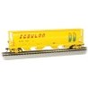 Canadian Cylindrical 4-Bay Grain Hopper - Ready to Run - Silver Series(R) -- Scoular Grain 1687 (yellow), HO, Bachmann Industrie