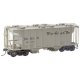 Pullman-Standard PS-2 2-Bay Covered Hopper - Ready to Run -- Denver & Rio Grande Western 18333 (gray, Flying Grande), HO, Kadee