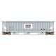 Trinity Rib-Side Covered Hopper - Ready to Run -- Farmland Industries COOP FLIX (gray, white, blue, red), HO, Intermountain Rail