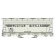 ACF 2-Bay Covered Hopper - Kit -- Western Maryland 604987 (gray, Speed Lettering), HO, Accurail Inc 2217