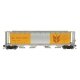 59′ 4-Bay Cylindrical Covered Hopper - Trough Hatch Version - Ready to Run -- Government of Canada CNWX (Silver w/Bright Yello