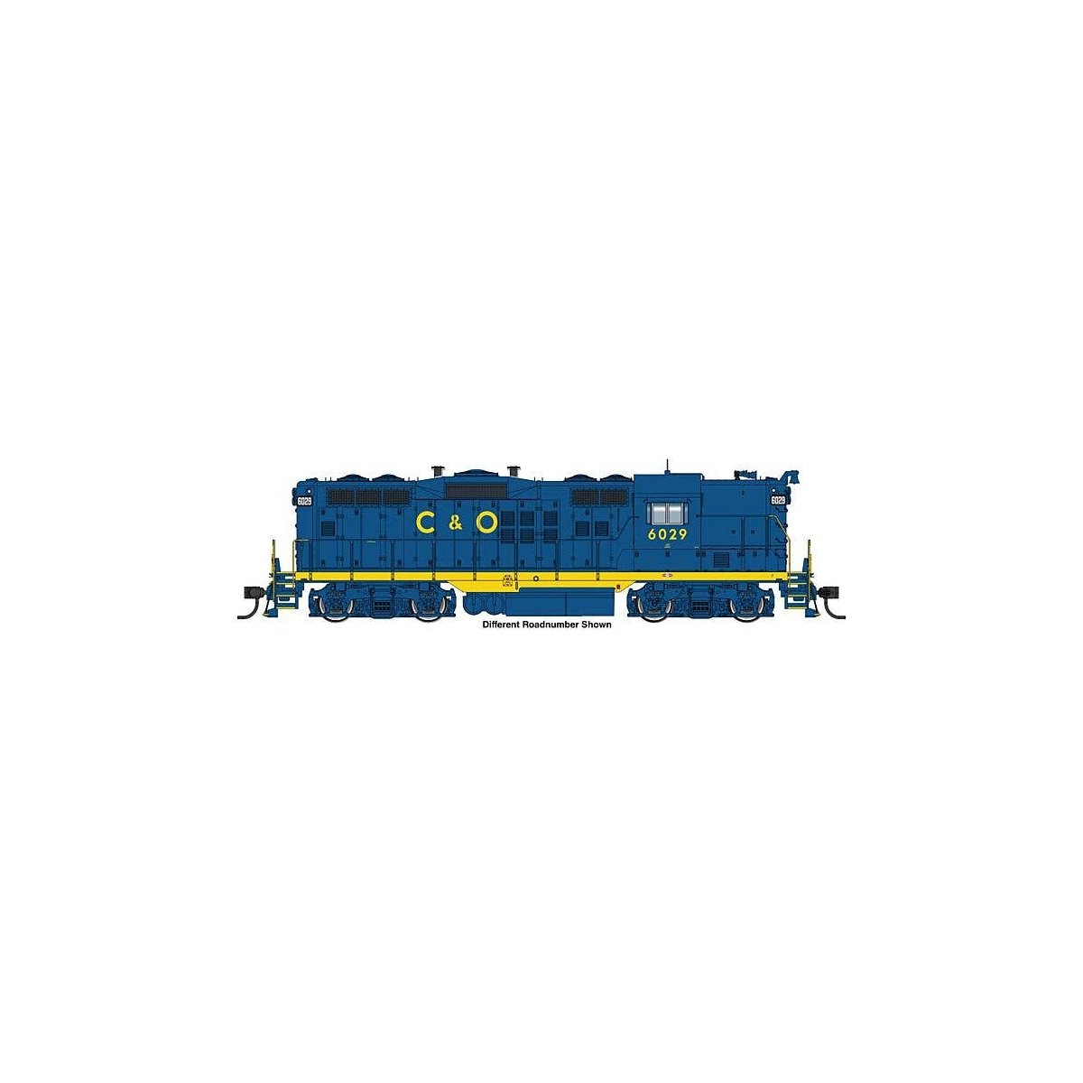 EMD GP9 Phase II - LokSound 5 Sound and DCC -- Chesapeake & Ohio 6052, HO, WalthersProto 42728