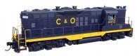 EMD GP9 Phase II - LokSound 5 Sound and DCC -- Chesapeake & Ohio 6052, HO, WalthersProto 42728
