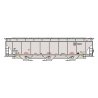 Trinity 5161 Cubic Foot Covered Hopper - Ready to Run -- Union Pacific (gray, small Building America Logo, yellow conspicuity ma