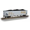 40′ Quad Hopper - Ready to Run - Silver Series(R) -- CSX (gray, yellow), HO, Bachmann Industries 17615
