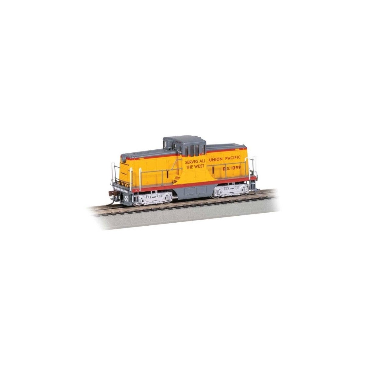 GE 44-Ton Switcher - Sound and DCC - Sound Value -- Union Pacific D.S. 1399 (Armour Yellow, , HO, Bachmann Industries 68204