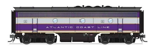 EMD F3B - Sound and DCC - Paragon4(TM) -- Atlantic Coast Line 343B (purple, silver, yell, HO, Broadway Limited Imports 9653