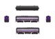 EMD F3B - Sound and DCC - Paragon4(TM) -- Atlantic Coast Line 343B (purple, silver, yell, HO, Broadway Limited Imports 9653