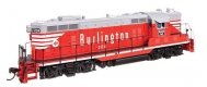 EMD GP7 - LokSound 5 Sound and DCC -- Chicago, Burlington & Quincy 204, HO, WalthersProto 42419