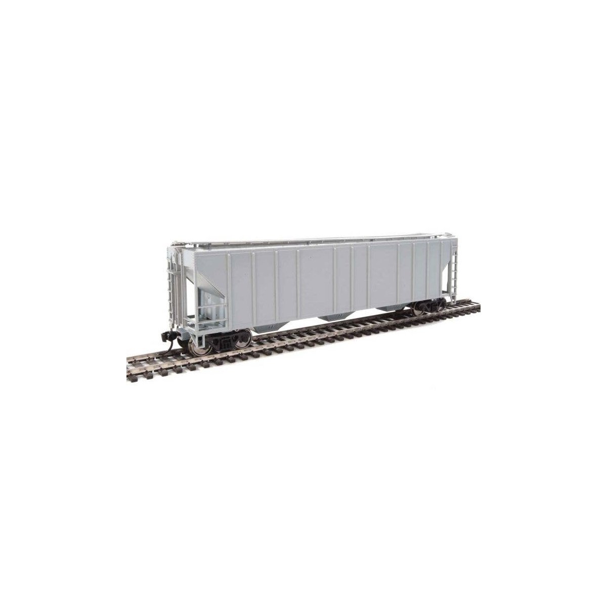 54′ Pullman-Standard 4427 CD 3-Bay Covered Hopper - Ready to Run -- Undecorated, HO, WalthersMainline 7450