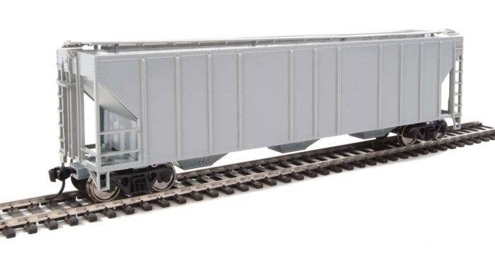 54′ Pullman-Standard 4427 CD 3-Bay Covered Hopper - Ready to Run -- Undecorated, HO, WalthersMainline 7450