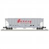 PS-2 4427 3-Bay Covered Hopper - Ready to Run - Master(R) -- Garvey GELX 18 (gray, red), N, Atlas Model Railroad Co. 50006805