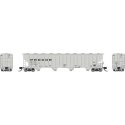 Procor 5820 Covered Hopper 6-Pack - Ready to Run -- Procor Ltd. UNPX (gray, mid black solid lettering), N, Rapido Trains Inc 560