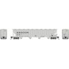 Procor 5820 Covered Hopper 6-Pack - Ready to Run -- Procor Ltd. UNPX (gray, mid black solid lettering), N, Rapido Trains Inc 560