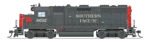 EMD GP35 Low Nose - Standard DC - Stealth -- Southern Pacific 6643 (gray, red, Roadnumbe, HO, Broadway Limited Imports 8946