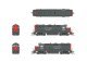 EMD GP35 Low Nose - Standard DC - Stealth -- Southern Pacific 6643 (gray, red, Roadnumbe, HO, Broadway Limited Imports 8946
