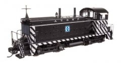 EMD NW2 - Standard DC -- Atchison, Topeka & Santa Fe 2410 (A. T. & S. F. Zebra Scheme, black, whit, HO, WalthersProto 50501