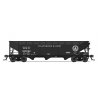 AAR 70-Ton 3-Bay Hopper w/Load 4-Pack - Ready to Run -- Baltimore & Ohio 435026, 435033, 435084, 435128 (black, 13 States Logo),