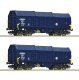 2 piece set: Telescopic hood wagons, ZSSK Cargo, TT, Roco 6680013