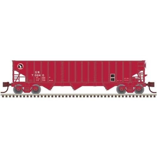 Pullman-Standard PS-2750 3-Bay Hopper 3-Pack - Ready to Run - Master(R) -- Great Northern 70061, 70064, 70240 (red, black, white