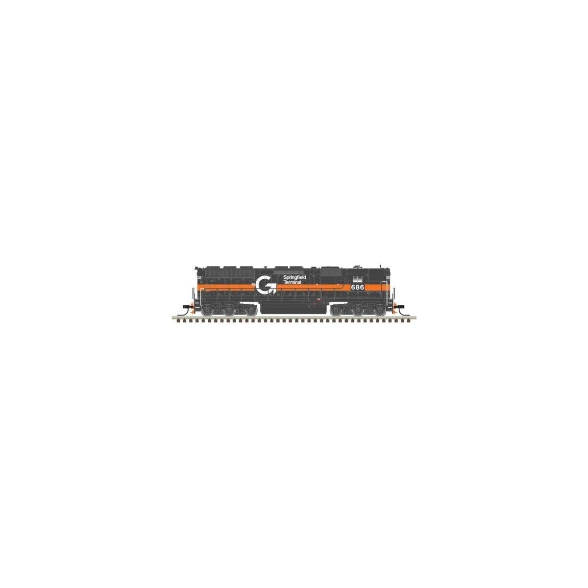 EMD SD45 High Nose - Sound and DCC - Master(R) Gold -- Guilford ST 681 (gray, orange), N, Atlas Model Railroad Co. 40006017