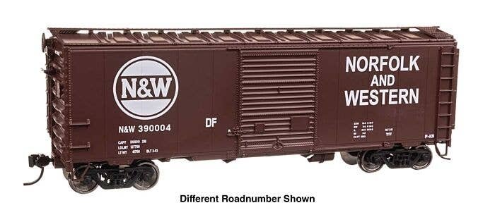 40` ACF Welded Boxcar w/8` Youngstown Door - Ready to Run -- Norfolk & Western 390007, HO, WalthersMainline 45217