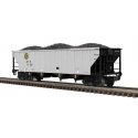 4-Bay Coal Hopper - 2-Rail - Ready to Run - Premier -- Alaska Railroad (silver, black, blue, yellow), O, Atlas O 3002282