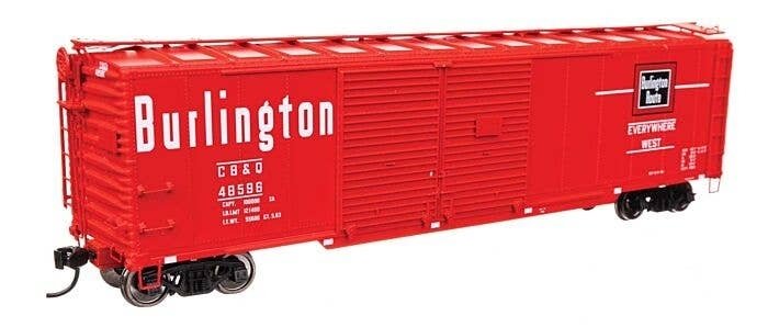 50′ AAR Double-Door Boxcar - Ready to Run -- Chicago, Burlington & Quincy 48596, HO, WalthersProto 101675