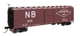 40′ Steel Boxcar with Murphy Ends - Ready to Run -- Northampton & Bath 922, HO, WalthersMainline 41064