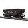 Offset-Side 2-Bay Hopper - 2-Rail - Ready to Run - Premier -- Baltimore & Ohio (black, Large B&O), O, Atlas O 3002391