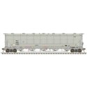 Trinity 5660 PD Covered Hopper - Ready to Run -- Trinity Industries Leasing TILX 6071 (gray, black, yellow conspicuity strip, HO