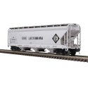 ACF(R) 3-Bay Centerflow Covered Hopper - 3-Rail - Premier -- Erie Lackawana (gray, black, Roadname and Logo), O, Atlas O 3001624