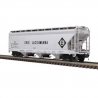 ACF(R) 3-Bay Centerflow Covered Hopper - 3-Rail - Premier -- Erie Lackawana (gray, black, Roadname and Logo), O, Atlas O 3001624