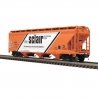 ACF(R) 3-Bay Centerflow Covered Hopper - 3-Rail - Premier -- Sclair (orange, white, black), O, Atlas O 3001627