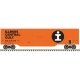 50′ Double-Door Boxcar - Ready to Run -- Illinois Central Gulf 514309 (orange, black), N, Trainman 50007324
