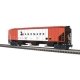 Pullman-Standard PS-4750 Covered Hopper - 3-Rail - Ready to Run - Trainman(R) -- Landmark (white, red, black), O, Atlas O 200163