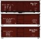 40′ Wood Boxcar 3-Pack - Kit -- Nickel Plate 97236, 10759, 27703 (3 Schemes, Boxcar Red), HO, Accurail Inc 8140
