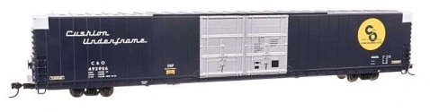 86′ Pullman-Standard Double-Door Hi-Cube Boxcar - Ready to Run -- Chesapeake & Ohio 493906, HO, WalthersProto 102112