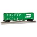 GATX 4180 Airslide Covered Hopper - Ready to Run -- Burlington Northern 481402 (Cascade Green, white, Large Logo), HO, Bachmann 