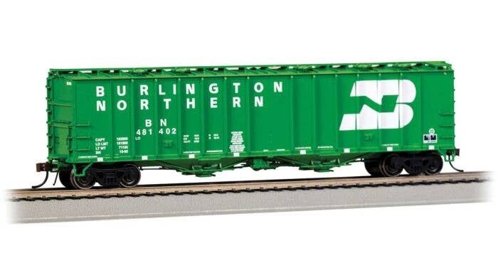 GATX 4180 Airslide Covered Hopper - Ready to Run -- Burlington Northern 481402 (Cascade Green, white, Large Logo), HO, Bachmann 